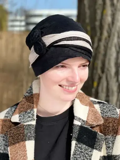 CHRISTINE HEADWEAR Adora Scarf Black